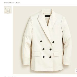 J. Crew Double-breasted Alfie blazer in lightweight chino